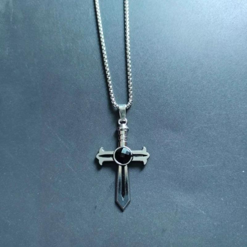 Модный Индивидуальный Ретро Готический Крест Ожерелье Для Мужчин И Женщин Уличный Хип-Хоп Законодатели Моды Универсальный Пе