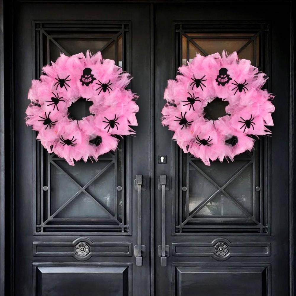 Mesh Halloween Decorations 16.9inch Door Garland Hanging New Halloween Spider Garland  Party