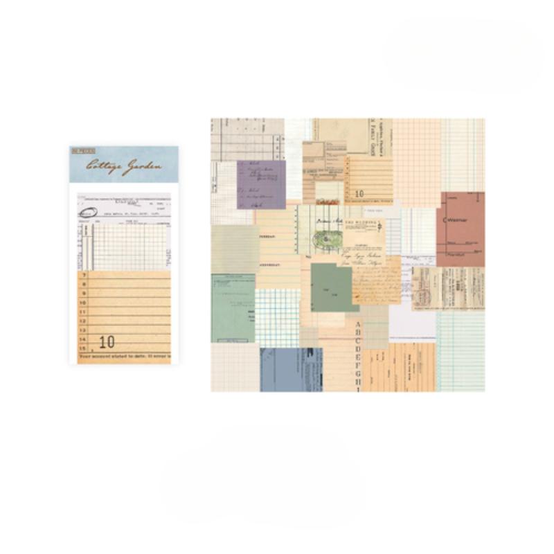 60 Pcs Paper Pack Romantic Vintage Floral Pattern Retro Paper For Scrapbooking Diary Journal Planner