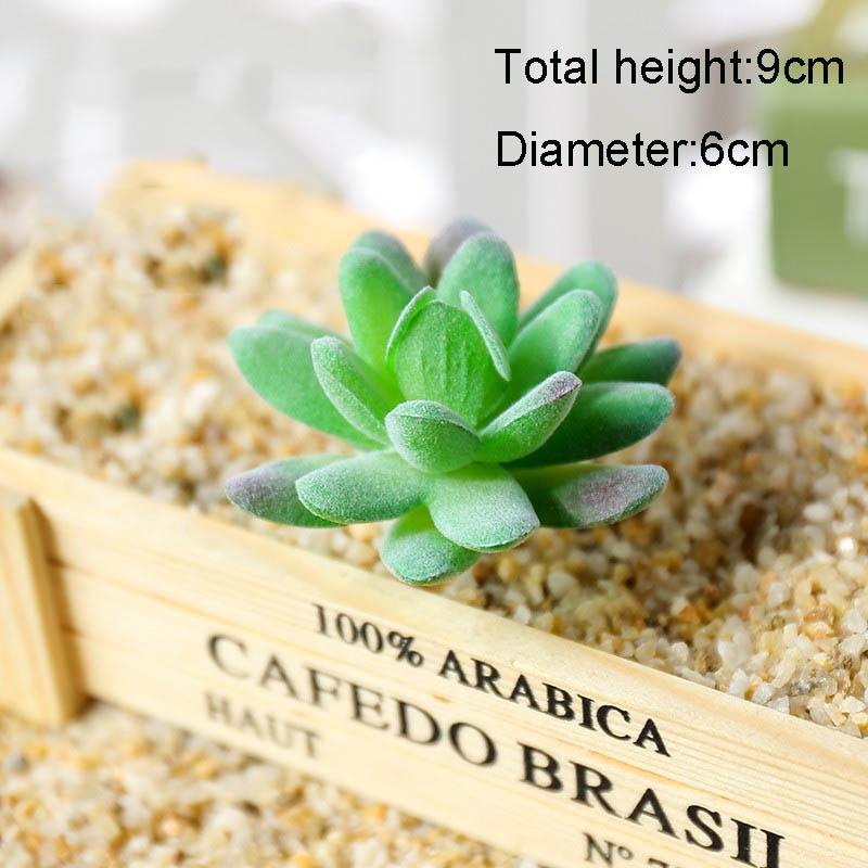 Модный унисекс зеленый креативный DIY сад имитация кактуса украшения поддельные разнообразные домашние растения искусственные суккуленты