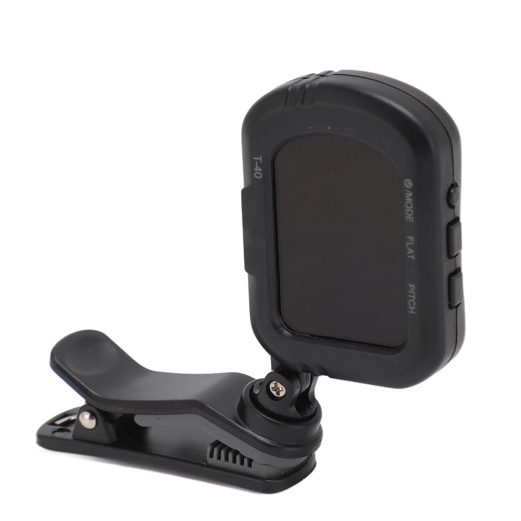 Тюнер для гитары с зажимом, черный ЖК-дисплей, A0 27,5 Гц - C8 4186 Гц, быстрый отклик, скрипичный тюнер для бас-гитары U