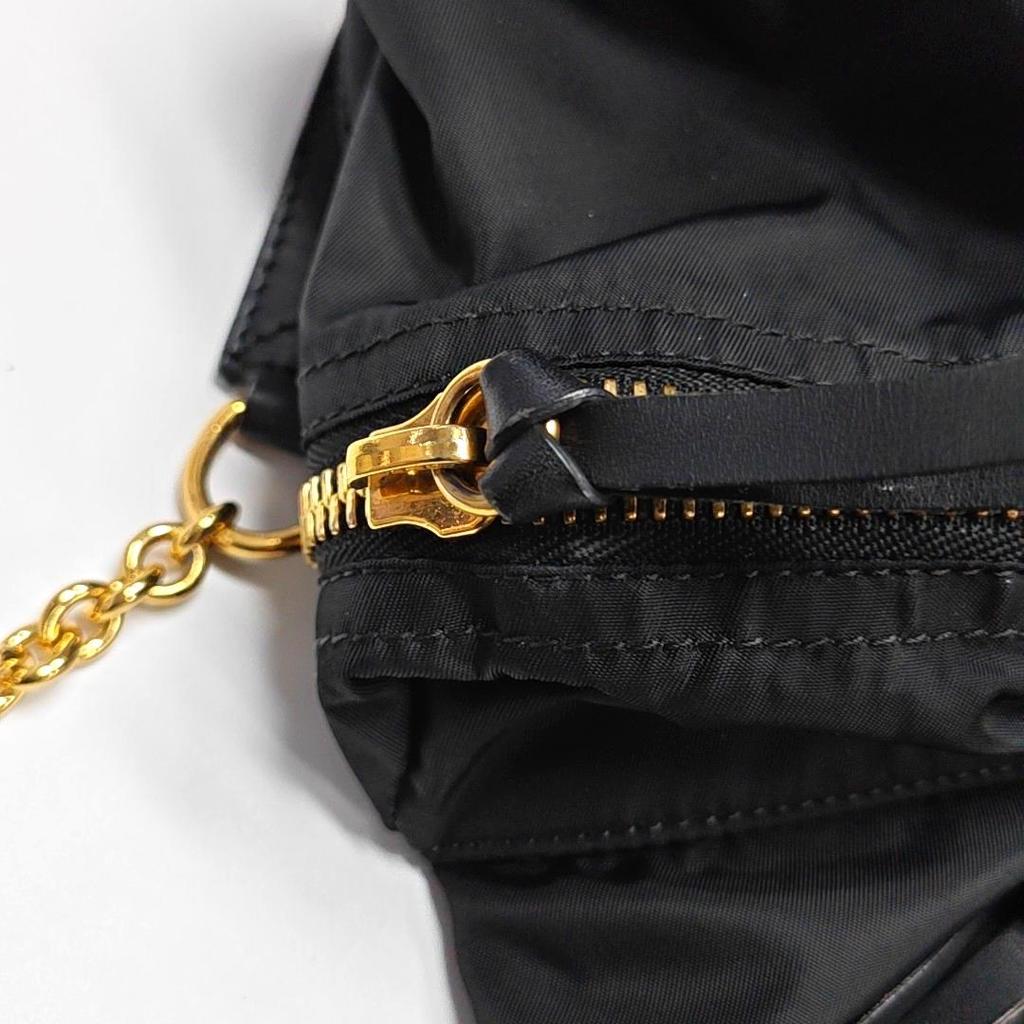 [Pre-Owned] The Rucksack Series Nylon And Leather Backpack Large - Good #RZ9ZW5