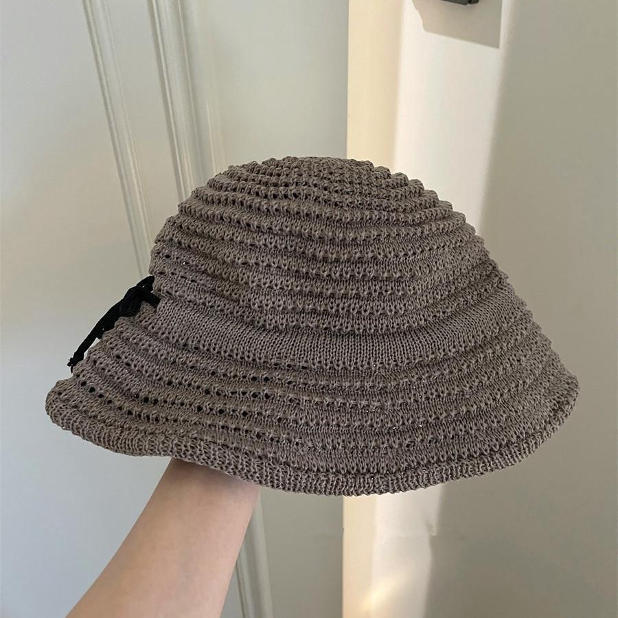 2024 новый сезон дорожная соломенная шляпа с бантом женская с большим карнизом солнцезащитный козырек защита от солнца универсальная праздничная шляпа-ведро