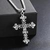 Хип-хоп модный мужской ожерелье крест простой кулон ретро аксессуары свитер цепочка ювелирные изделия подарок