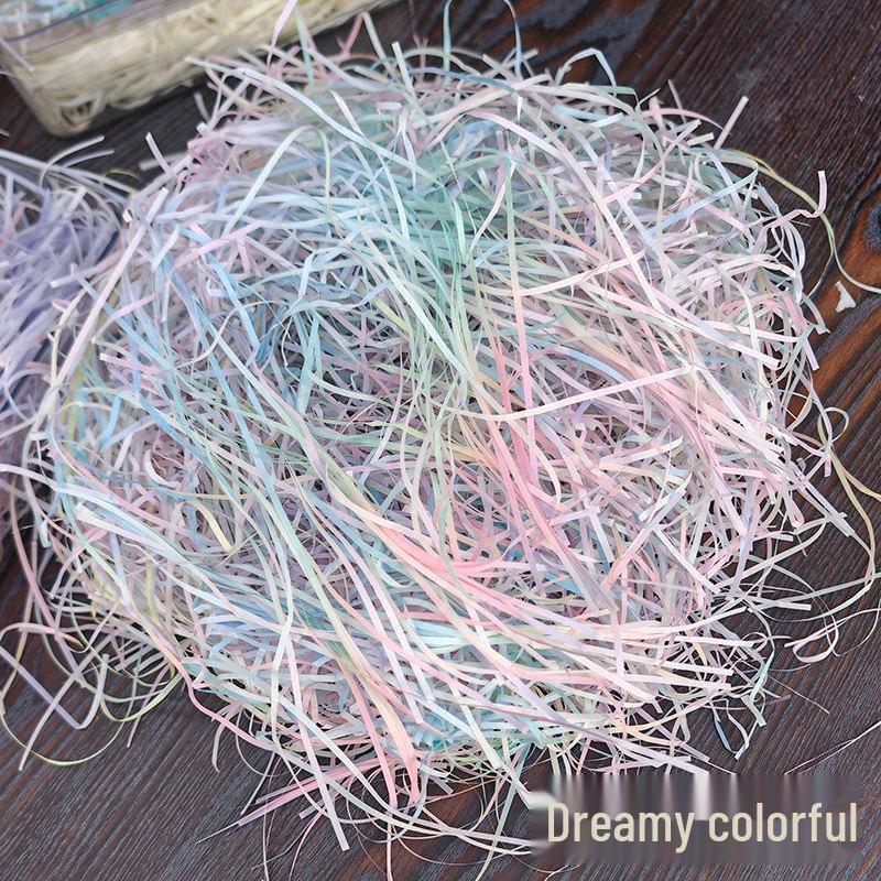 Lafite Decorative Christmas Glitter Shredded Paper Filler for Gift or Candy Box