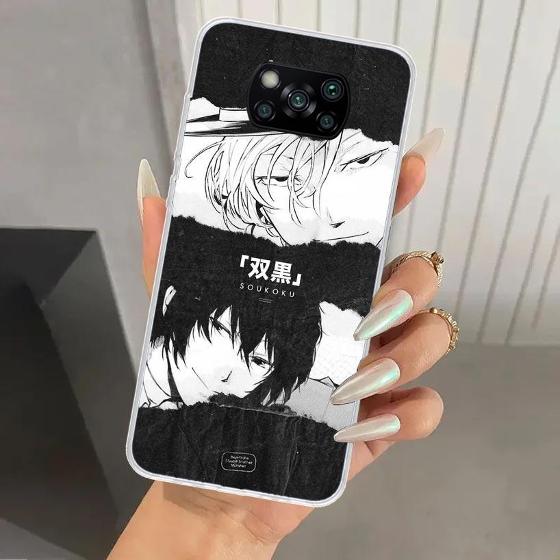 Чехол для телефона Bungo Stray Dogs Double Black для Xiaomi Poco X7 X6 X5 X4 X3 Nfc F7 Ultra F6 F5 Pro F4 GT F3 M6 M5S M4 M3 Мягкая печать