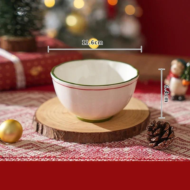 Креативный набор керамических тарелок в виде рождественской елки, изысканные десертные тарелки для ресторанов, изысканная салатная тарелка для завтрака, изысканная столовая посуда