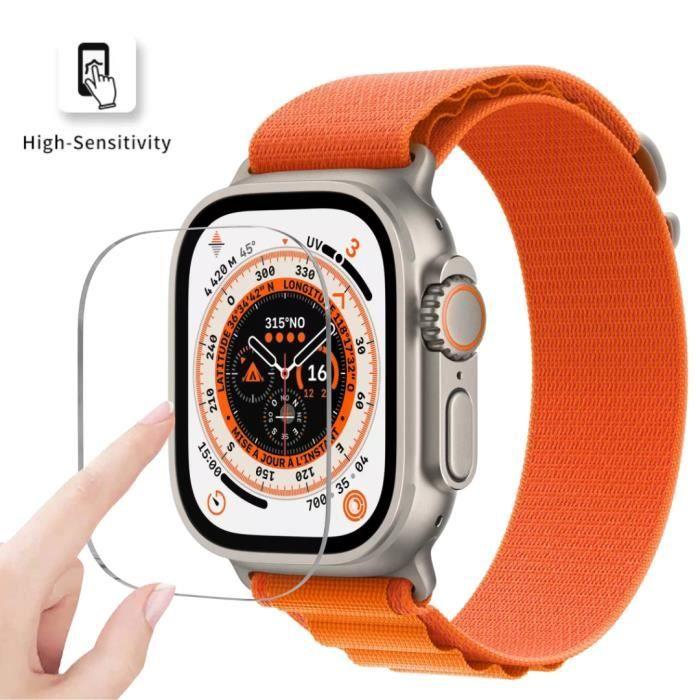 Закаленное Стекло для Apple Watch ULTRA 49мм [Набор 2 шт.] Защитная Пленка Стекло для Экрана Умных Часов Phonillico®