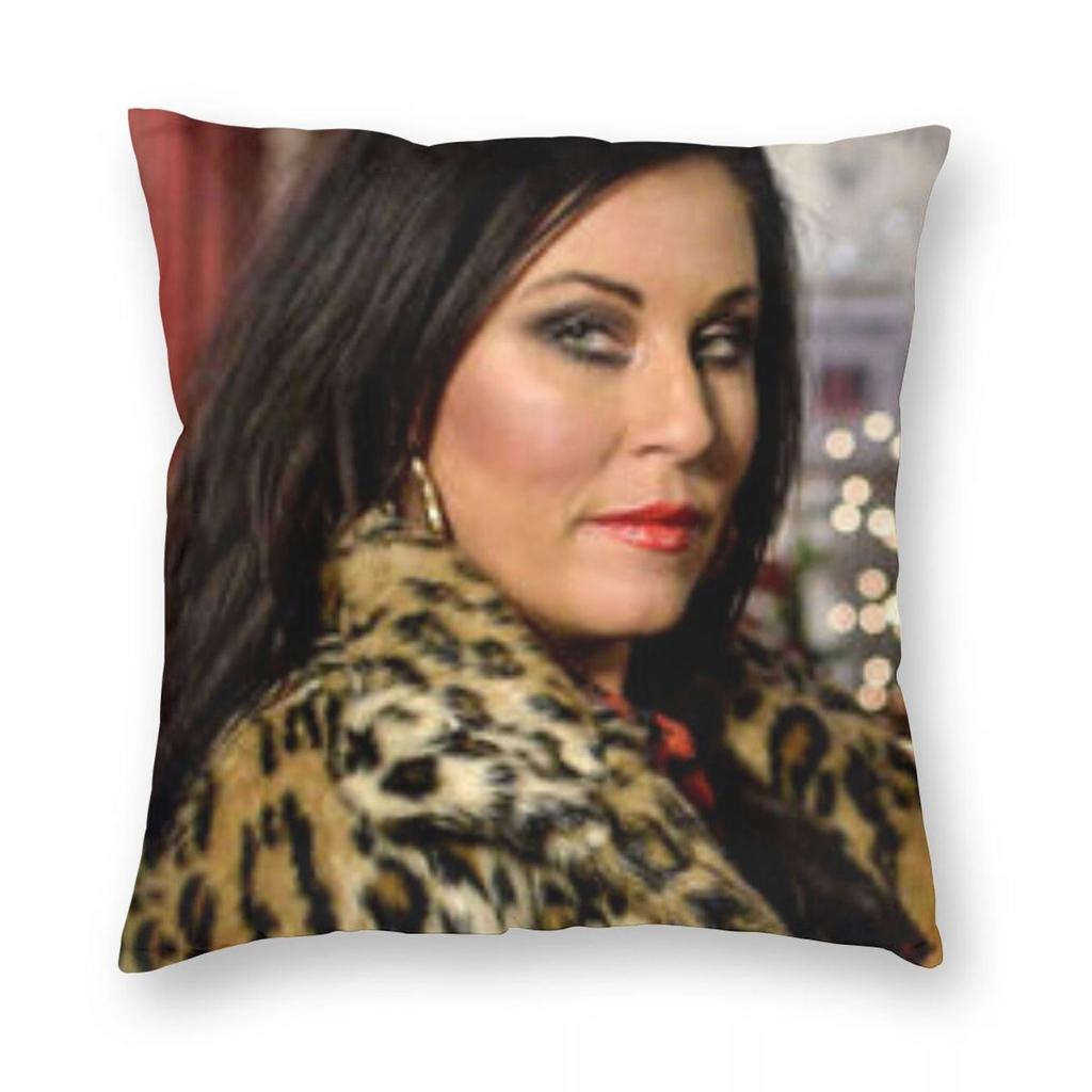 Eastenders Kat Slater Jessie Wallace Square Pillowcase Polyester Linen Velvet Pattern Zip Pillow Case Car Cushion Cover