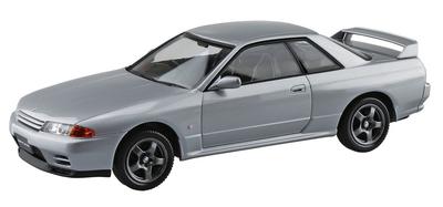 Aoshima Bunka Kyozai The Snap Kit Series Nissan R32 Skyline Spark Silver Пластиковая модель 1/32 GT-R Pre-Colored 14-D