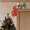 Christmas Santa Claus Wooden Door Frame Decoration Merry Christmas Decor for Home 2025 Navidad Xmas Tree Ornament New Year 2026