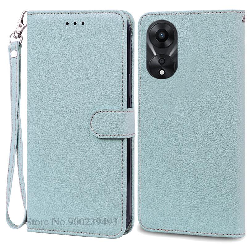For OPPO A78 5G Case Soft Silicone Leather Wallet Case For OPPO A58 5G A 78 Phone Case For OPPO A78 5G Cover Coque Fundas Etui
