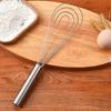 Stainless Steel Egg Stirring Balloon Whisk Manual Egg Beater Mixer Kitchen Baking Utensil Cream Butter Whisk