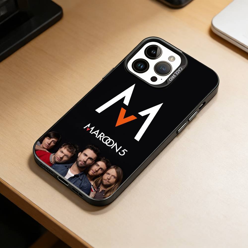 Чехол для телефона M-Maroon 5 для iPhone 17,16,15,14,13,12,11 Plus,Pro Max,XS, Цветной Серебристый Черный Чехол
