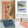 Square Non Reversing Mirror Enhanced self-perception True Makeup Reflection Mirror  Women Girls