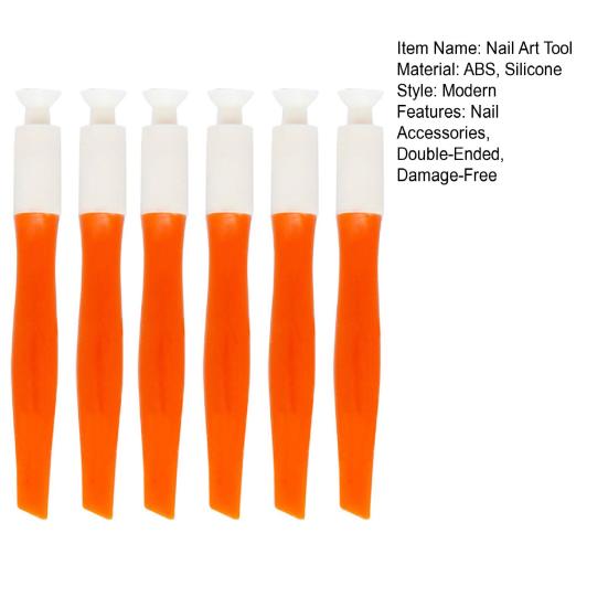 2/4/6 шт. Инструменты для нейл-арта с присоской, подъемник, лопатка, двусторонние, без повреждений, для снятия типс, накладных ногтей, домашние, салонные, аксессуары для ногтей