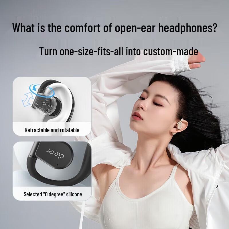 Cleer ARC 3 Беспроводные спортивные Bluetooth-наушники с открытым ухом и искусственным интеллектом