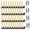 10/20/30Pc LED Flameless Flickering 12CM Taper Clip-On Candles Drip Timer Remote Control Cordless Christmas Tree Holiday Decor