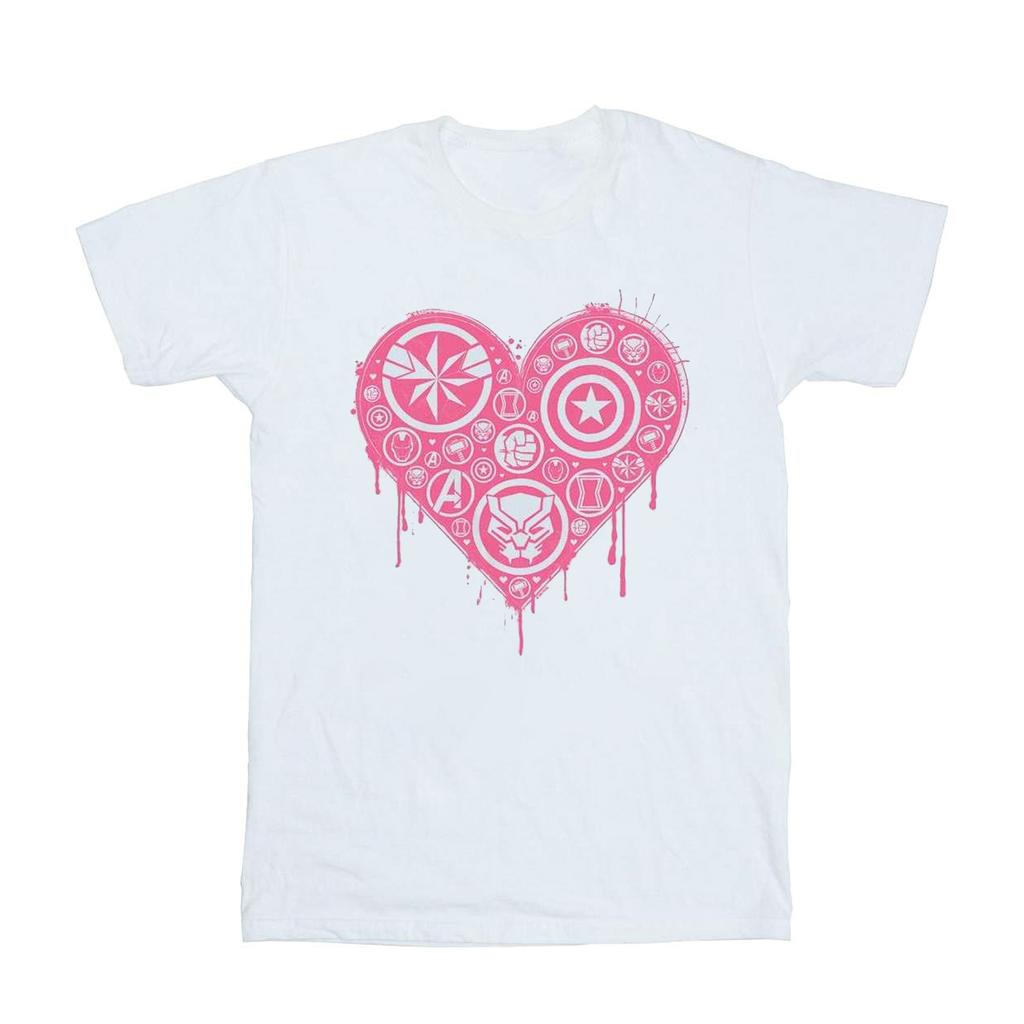 Marvel Mens I Heart Avengers T-Shirt