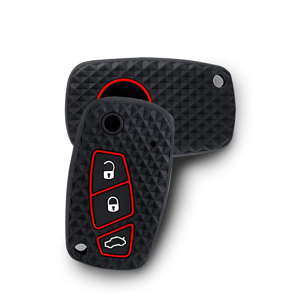 Silicone Auto Key Fob Remote Cover Case Fit For Fiat Panda Grande Punto Stilo Streetka Urban Doblo Bravo Dot Ducato 500 Auto Accessories
