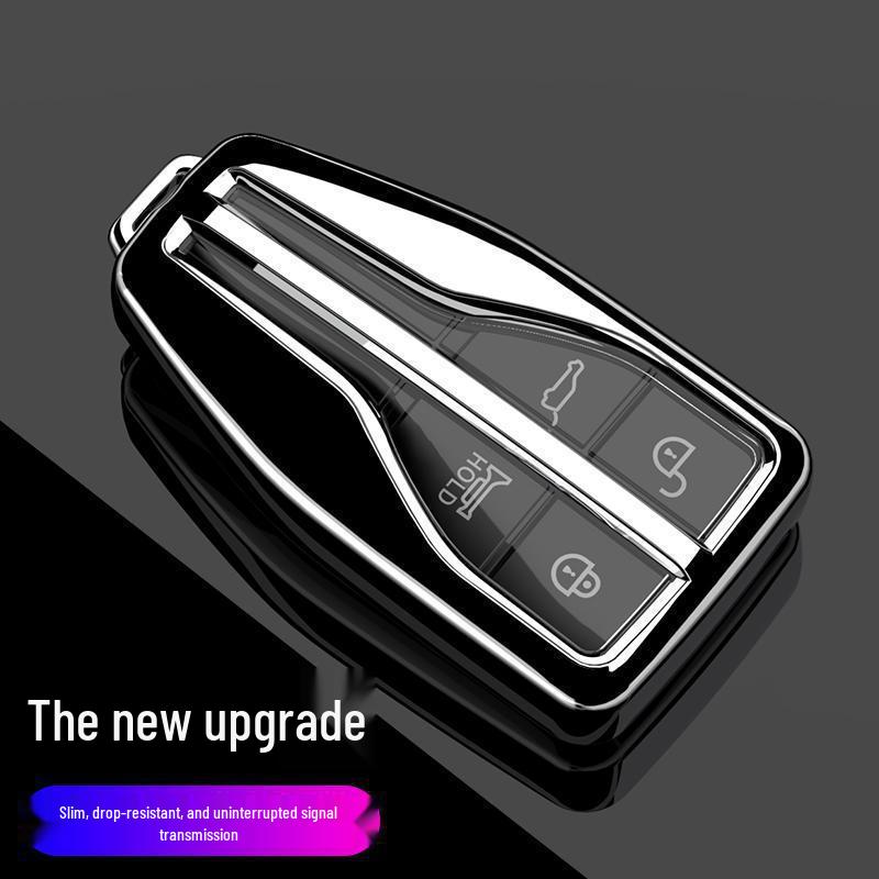 Premium Hongqi H9/HS5/HS7 Key Case with Male Buckle - Elegant Interior Car Decoration for Women