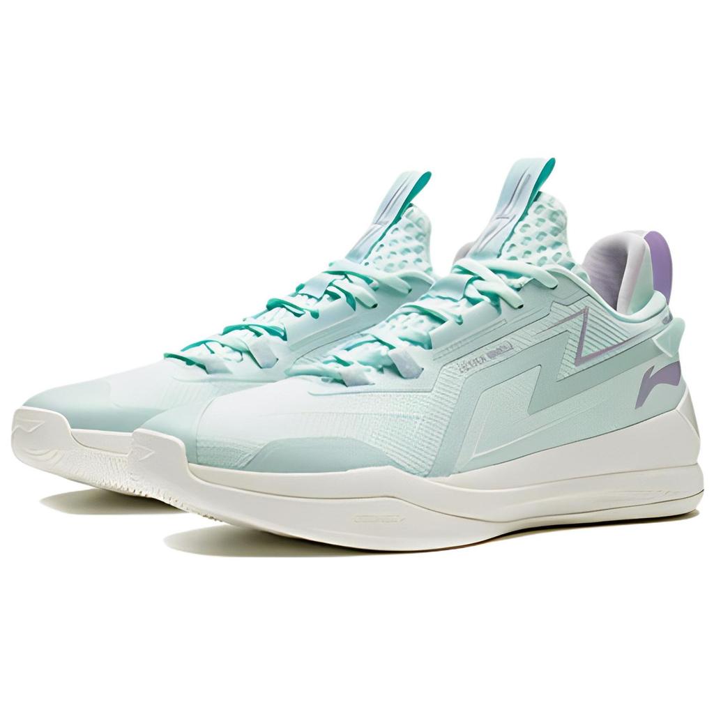Баскетбольные кроссовки Li Ning Flash Energy 2.0 из искусственной кожи, прочные, дышащие, низкие, мужские, светло-голубые ABAS099-5
