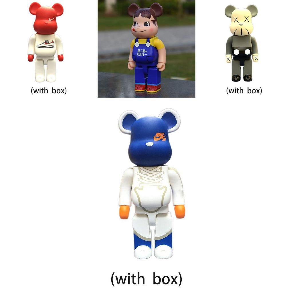 Трендовая фигурка Bearbrick 400% Peko Железный Человек для уникальной коллекции