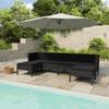 Day and Night - Day and Night Garden Furniture Set 6 Pieces and Black Synthetic Rattan Cushions