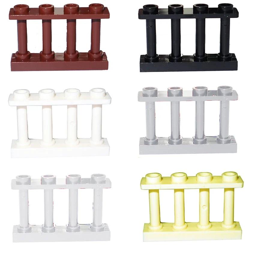 Аксессуары для Города Строительных Блоков Деталь MOC Забор Перила Лестничная Ограда Лестница Ограждающий Брус Замок Сад Ферма Военный Собираемый Кирпич