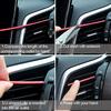 Разноцветные автомобильные вентиляционные полоски для отделки U-образного стиля, декоративные полосы для автомобиля, интерьер, стайлинг автомобиля «сделай сам», универсальные автомобильные аксессуары