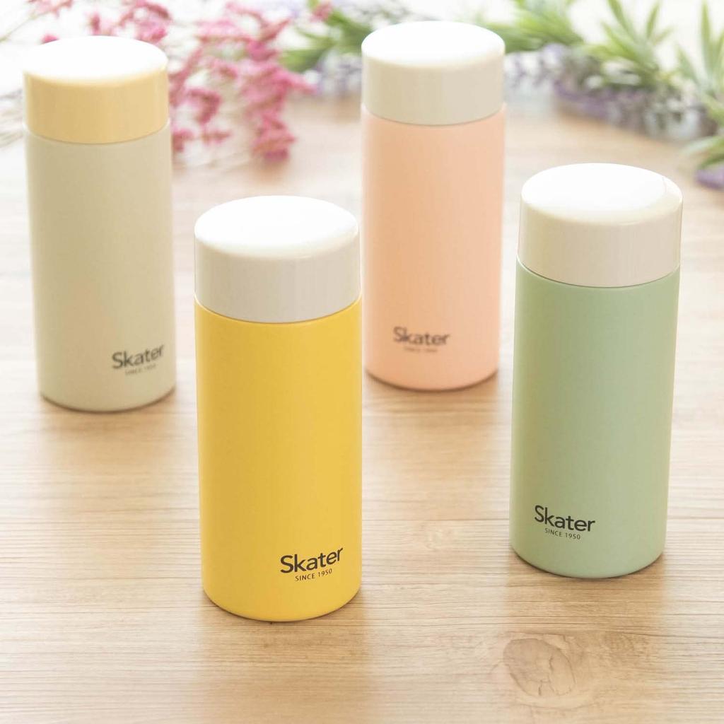 Skater STYL2-A Ultra-Lightweight Stainless Steel Water Bottle, Dull Yellow, 250ml