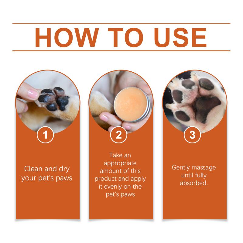 Pet Paw Balm Nourishing and Soothing Foot Pad Care for Dry Cracked Paw Pads Gentle Pet Supplies