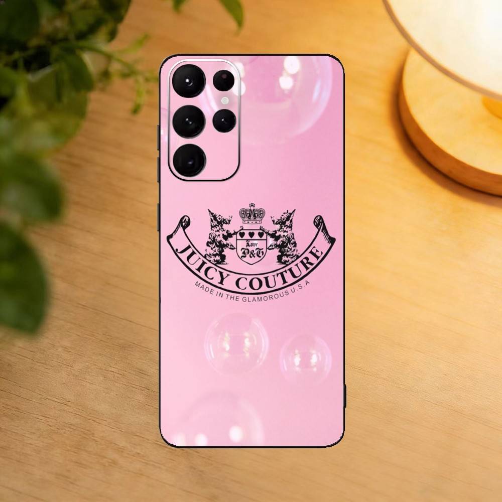 Чехол для телефона J-Juicy C-Couture для Samsung S25, S24, S21, S22, S23, S30, Ultra, S20, Plus, Fe, Lite, Черный корпус