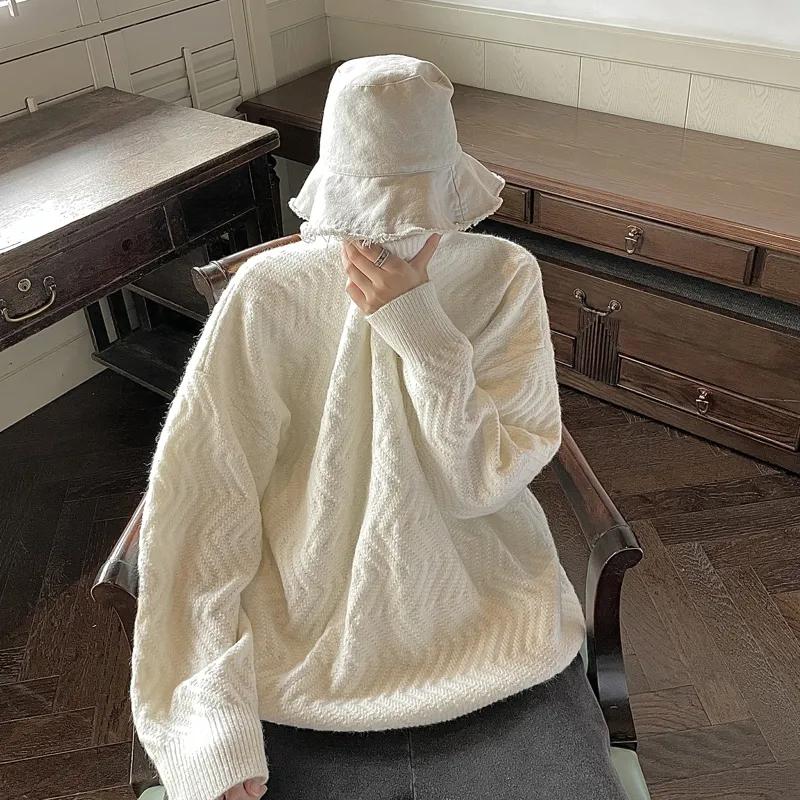 Осенне-зимний свитер, мужской пуловер с круглым вырезом, теплый и удобный свитер для мужчин и женщин