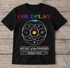 Coldplay Music Of The Spheres 2025 World Tour T-shirt, Size S-4XL