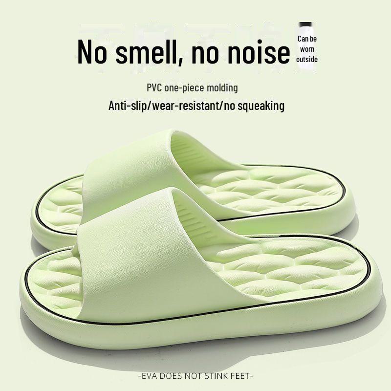 Мужские тапочки в корейском стиле на толстой подошве: Модные, универсальные, удобные, нескользящие, повседневные домашние тапочки на лето.