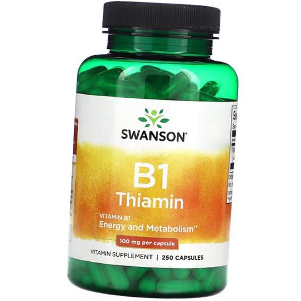 Витамин В1, Тиамин, Vitamin B1 Thiamin, Swanson 250капс (36280149)