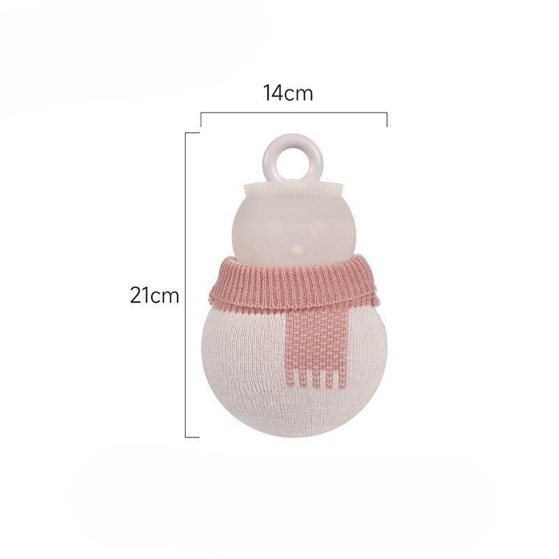 Офисная грелка, наполненная водой, утолщенная взрывозащищенная, милая маленькая силиконовая грелка-снеговик для женщин