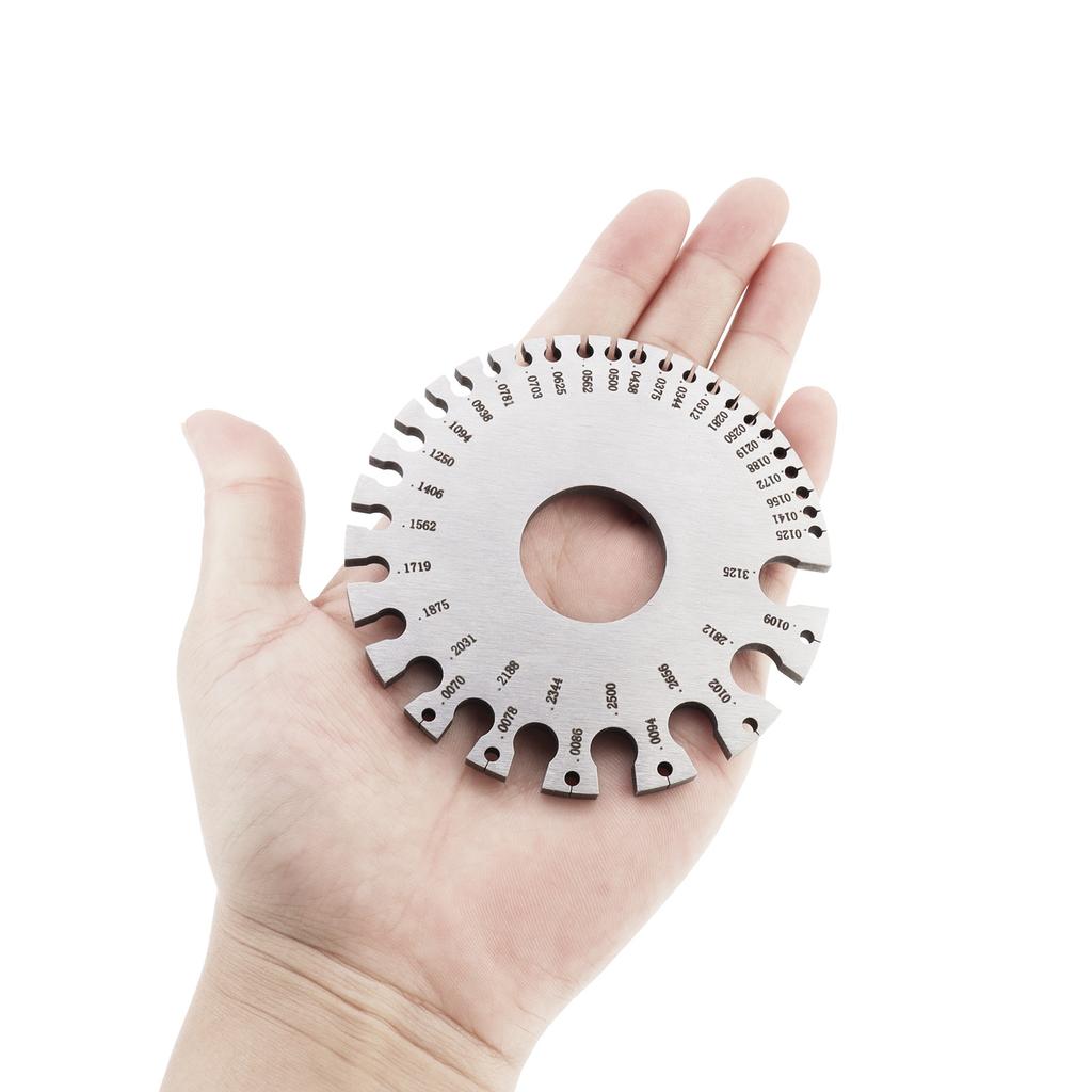 Stainless Steel Dual Sided Wire Gauge 4mm Thickness 0-36 Range Heavy Duty Precision Tool