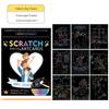 Набор для творчества 'Scratch Art' с рисунками животных для детей - Креативные принадлежности для граффити с ослепительными цветами