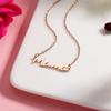 Регулируемая элегантная цепочка-звенья женское колье с подвеской-буквой Mama для Дня матери