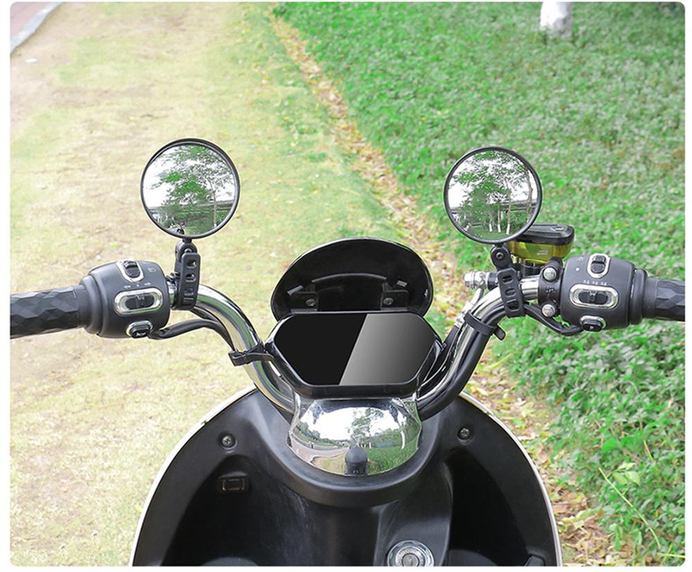 Pair Universal Handlebar Rearview Mirror for Bike Bicycle Motorcycle Adjustable