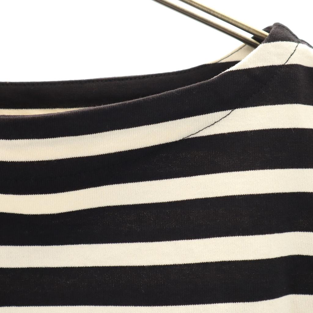 Traditional Weatherwear Made In Japan Border Pattern Short Sleeve Basque Shirt Women Used