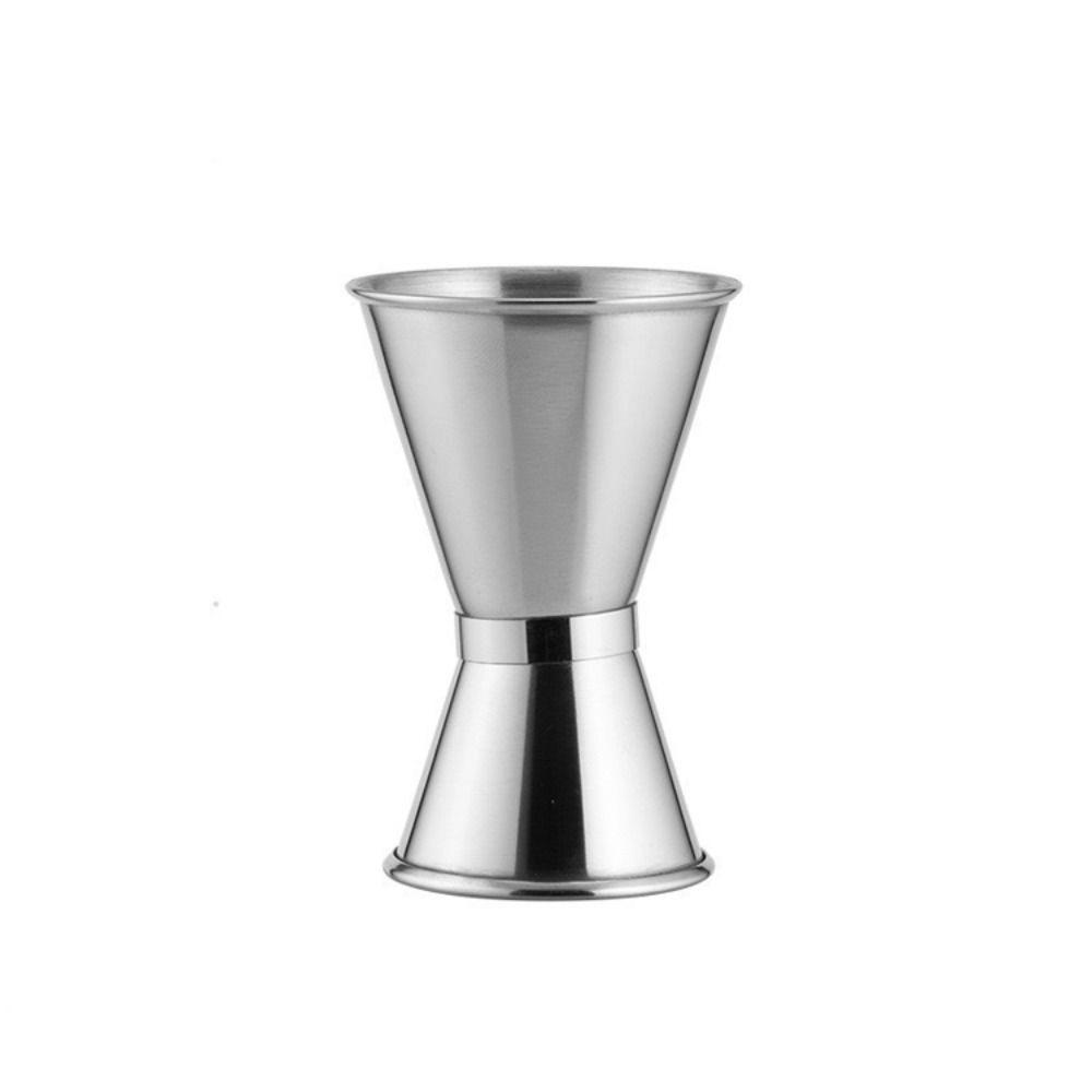 Dual Shot Stainless Steel Measuring Cups 15/30 25/50 20/40ml Polished Cocktail Jigger Surface Smooth Rolled Cup Edge Ounce Cup