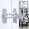 Stainless Steel Door Latch Lock Anti Theft Sliding Door Bolt Barn Door Lock 90 Degree Right Angle Mini Locking Mechanism Durable Security Lock