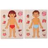 Мальчики Девочки Деревянный Головоломка Человеческое Тело Образовательная Анатомия Пазл Когнитивные Учебные Помощники