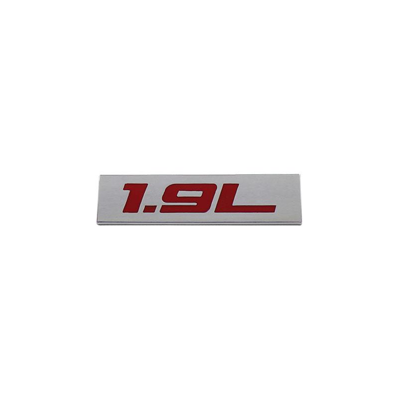 Premium 1.9L 1.9 L for Universal car Engine Hood Fender trunk Tail Rear Bonnet Nameplate Decal Emblem Badge Sticker
