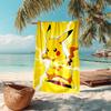 Pokémon beach towel Outdoor camping Beach towel for vacation swim Outdoor pool Absorbent bath towel