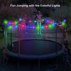 Светодиодные фонари для батута, водонепроницаемая лента с дистанционным управлением, 16 цветов, ночные игровые веревочные фонари для батутного обода 8/10/12 футов
