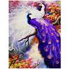 5d Diy Diamond Painting Couple Peacock Full Drill Round Rhinestone Diamond Embroidery